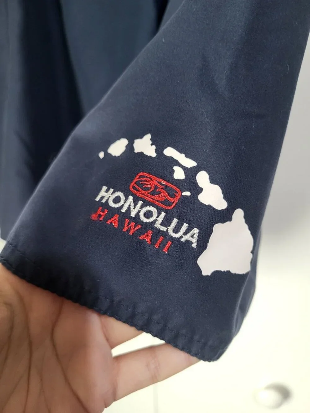 Honolua Surf Co Men SZ 36 Navy Blue Board Shorts Swim Trunks Hawaiian Cargo